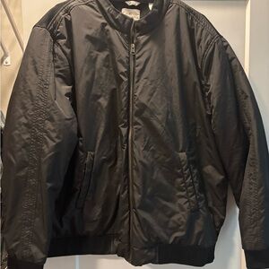 Construct Men's Classic Black Bomber Jacket